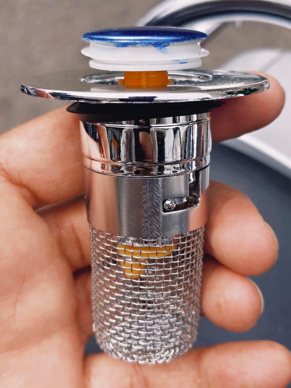 Stainless Steel Sink Hair Filter & Drain Stopper – Clog-Free Drain Solution