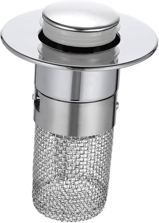 Stainless Steel Sink Hair Filter & Drain Stopper – Clog-Free Drain Solution