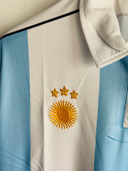 ARGENTINA VINTAGE POLO JERSEY | PREMIUM EMBROIDERED ZIP POLO
