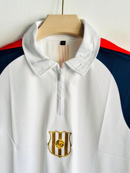 BARCELONA VINTAGE ZIP POLO JERSEY – PREMIUM EDITION