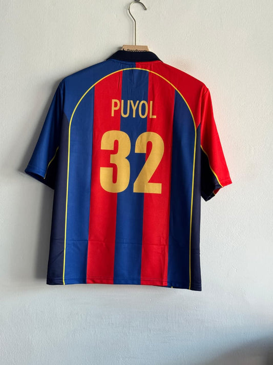 FC BARCELONA 2001–02 HOME JERSEY – PUYOL EDITION (FIVE SLEEVE POLO)