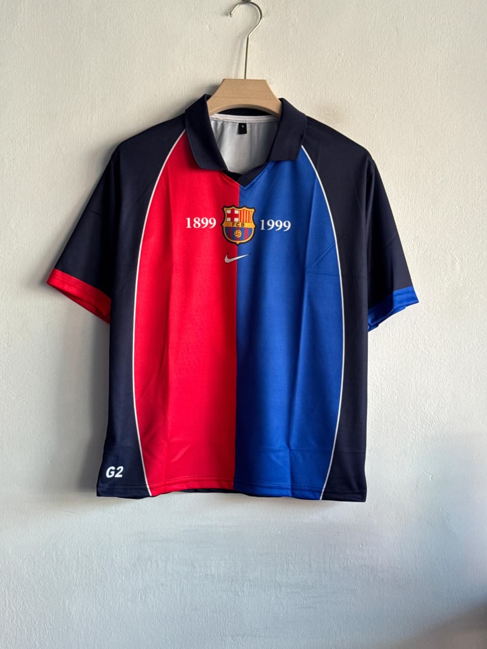 BARCELONA 1999 SPECIAL JERSEY INIESTA 8 FIVE SLEEVE POLO
