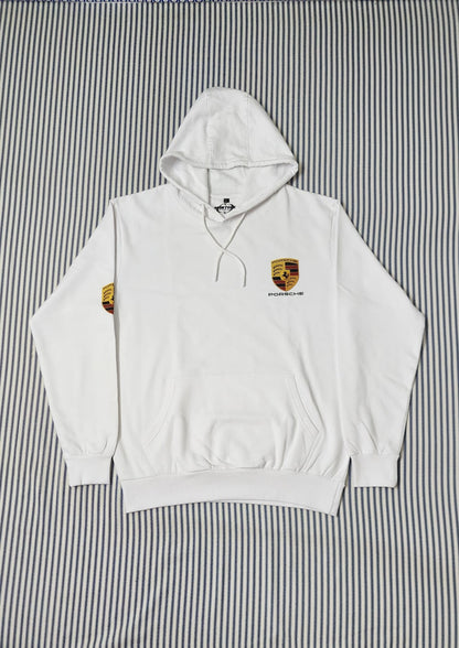 Porsche 911 Red Edition Graphic Hoodie – Premium Cotton | White