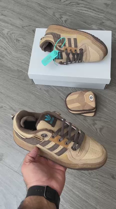 Adidas bad bunny girls brown